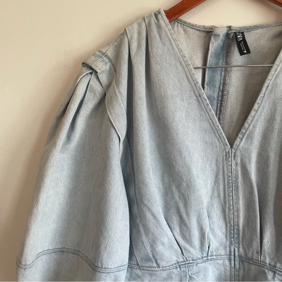 Zara Large Jean Dress - Picture 5 of 7